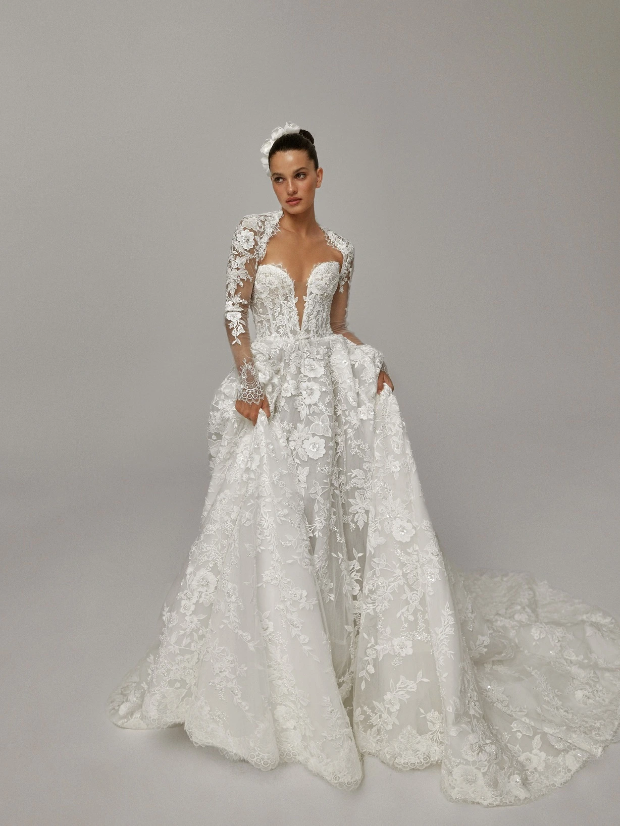 Hermosos vestidos de quinceañera rosas con hombros descubiertos y cuen, image size:1228x1637