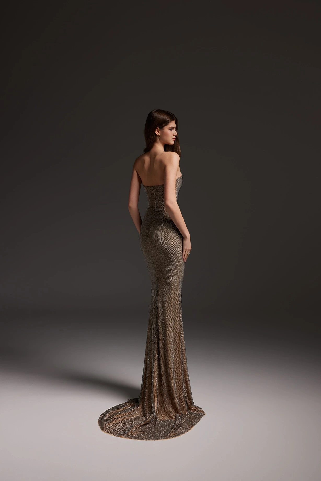 elegant ceremonial sheath dress Elegant Sheath Off the Shoulder Elastic Satin Wedding Dresses with Long  Sleeves DM090604 – Dressmeet main image 0
