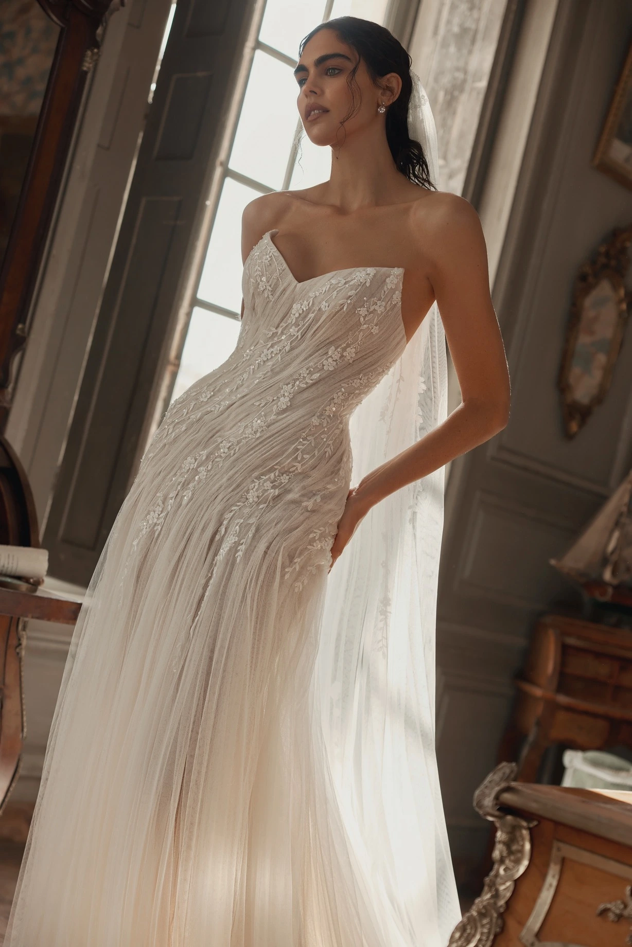 Elegant Sheath Wedding Dresses by WONA Concept