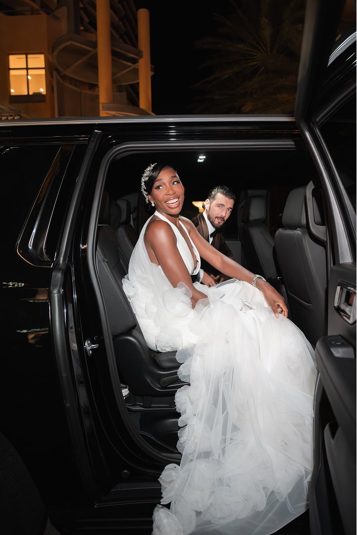 Venus Williams Wears Custom WONA Concept gown for Her Wedding