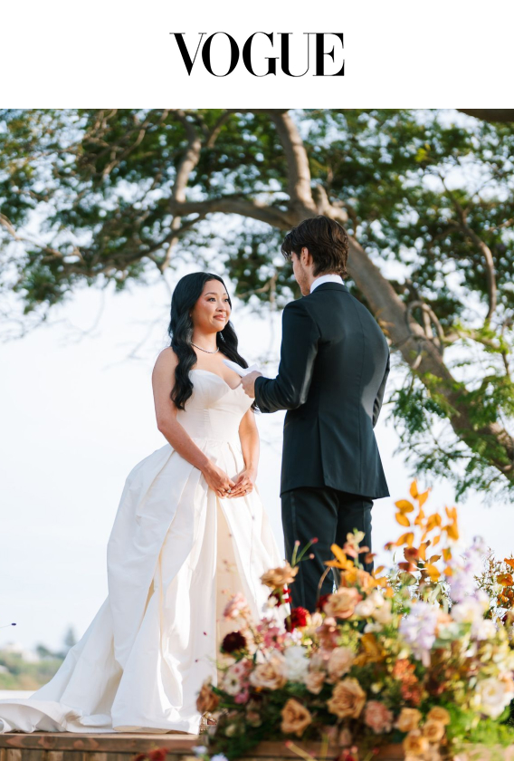 Lana Condor and Anthony De La Torre Married in an Intimate Ceremony on Top of the Malibu Mountains—And Then Got Matching Tattoos the Next Day