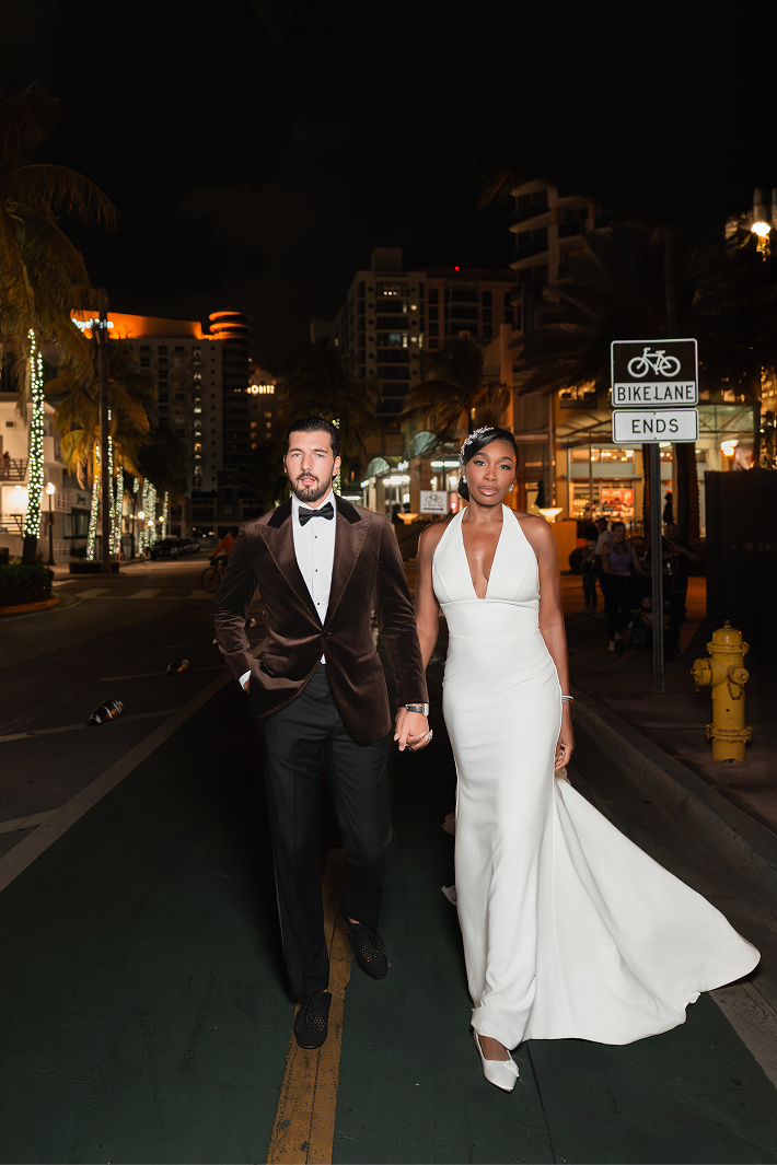 Venus Williams Wears Custom WONA Concept gown for Her Wedding
